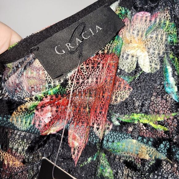 Gracia midi dress floral print  ^ - Picture 4 of 7